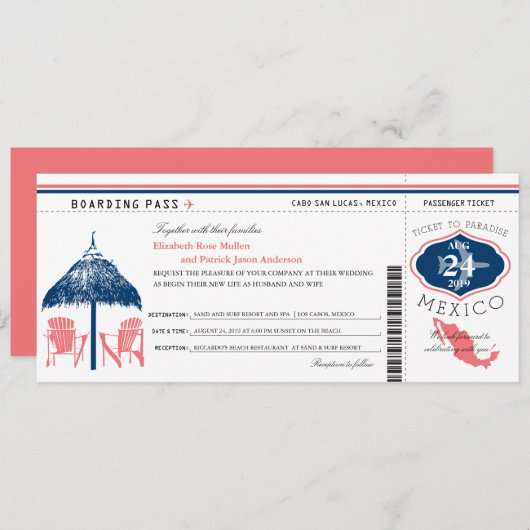 Mexico-instapwedstrijd Kaart (Voorkant / Achterkant)