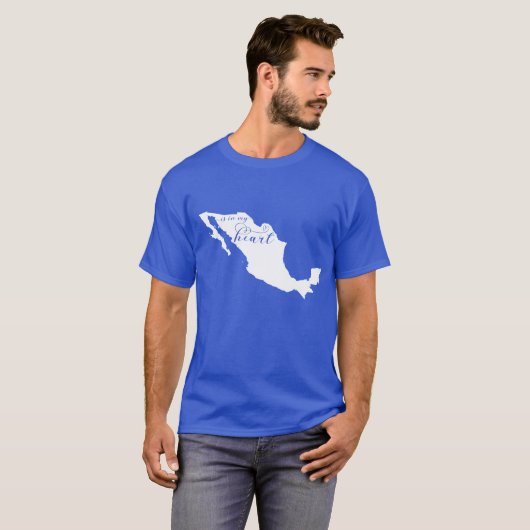 Mexico is in mijn hart t-shirt (Voorkant volledig)