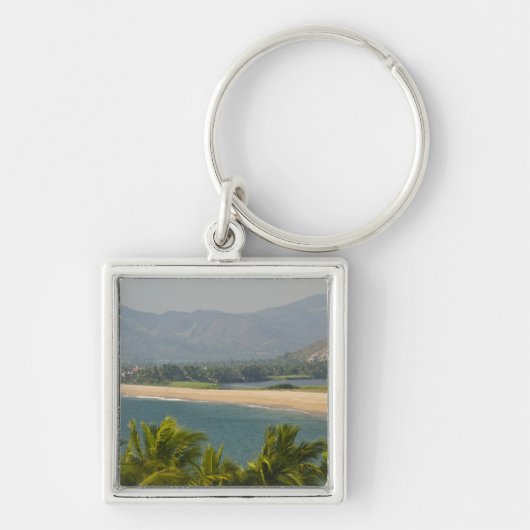 Mexico, Jalisco, Barra de Navidad. Stadsstrand Sleutelhanger (Voorkant)