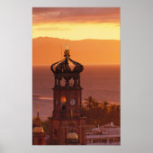 Mexico, Jalisco, Puerto Vallarta. Kerkkentoren Poster (Voorkant)