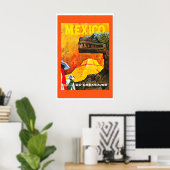 Mexico Jaren '60 Oude Reisposter Klassieker Poster (Thuiskantoor)