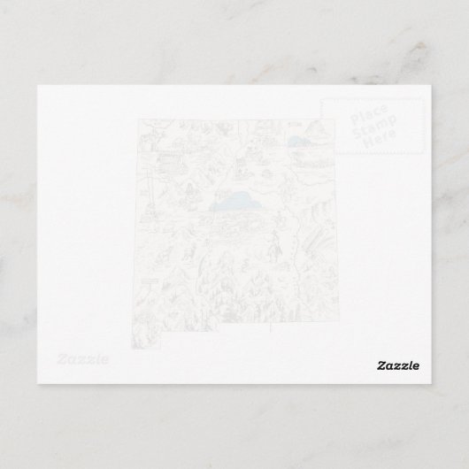 Mexico - kaart Antiek - Afbeelding (Achterkant)