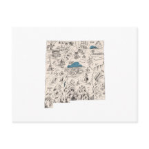  Mexico - kaart Antiek -  Afbeelding