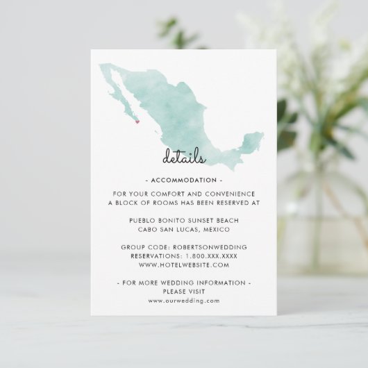 Mexico kaart | Cabo | Details (Staand voorkant)