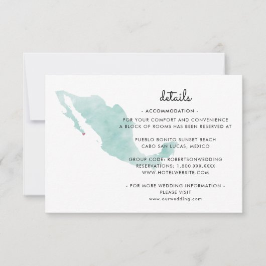 Mexico kaart | Cabo | Details (Voorkant)