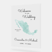 Mexico-kaart | Cabo | Welkom bestemmingsbruiloft Acryl Bord (Hoek)