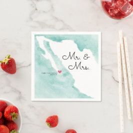 Mexico-kaart | De heer & mevrouw | Bestemmingswedd Servet