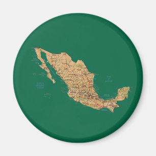 Mexico Kaart Magneet