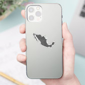 Mexico kaart ontwerp met verborgen grenzen sticker (Telefoon)