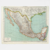 Mexico - Kaart van Mexico Fleece Deken (Voorkant (Horizontaal))