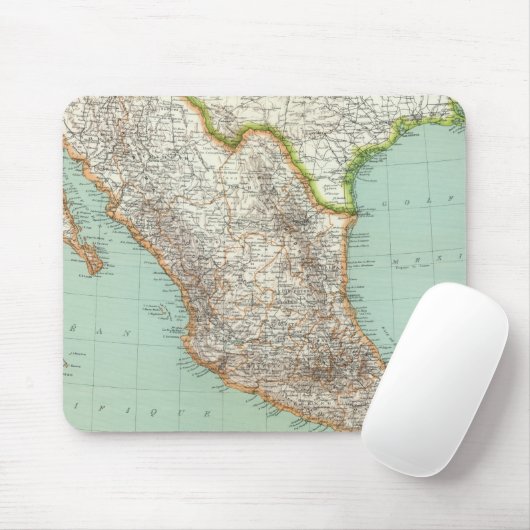 Mexico - Kaart van Mexico Muismat (Met muis)