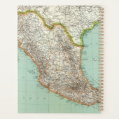 Mexico - Kaart van Mexico Planner (Achterkant)