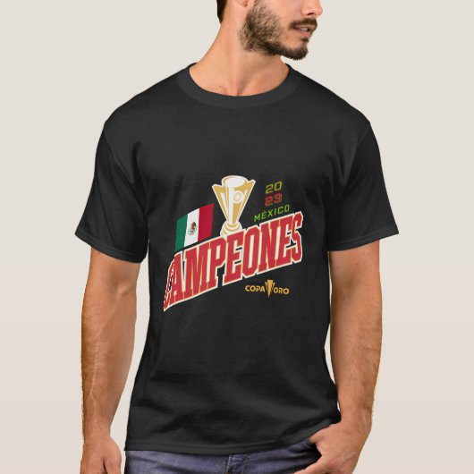 Mexico kampioen van de Gold-Cup T-shirt (Voorkant)