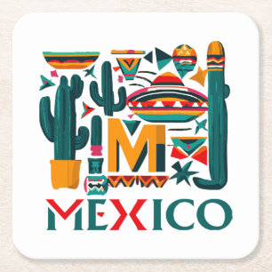 MEXICO KARTONNEN ONDERZETTERS