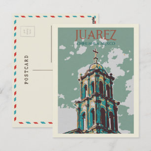 Mexico, kathedraal van Ciudad Juarez, Chihuahua Po Briefkaart