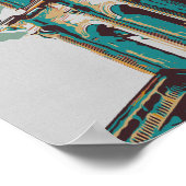 Mexico, kathedraal van Ciudad Juarez, Chihuahua Po Poster (Hoek)