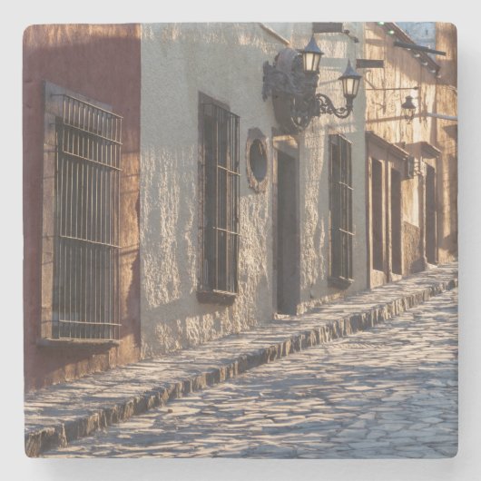 Mexico Keienstraat Stenen Onderzetter (Voorkant)