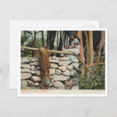 Mexico, Kinderen, Romeo en Julia 1905 Vintage Briefkaart (Voorkant / Achterkant)