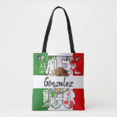 Mexico kleuren Persoonlijke boodschappentas Tote Bag (Voorkant)