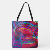 Mexico Kleurrijk Patroon Folklore Dansrokken Tote Bag (Voorkant)