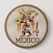 Mexico Knop Ronde Button 4,0 Cm (Voorkant)