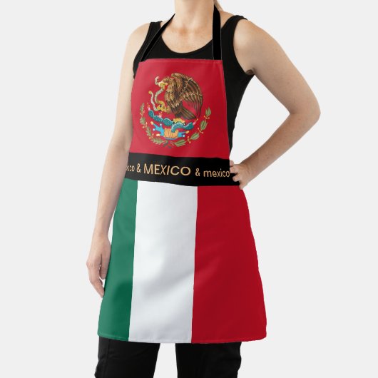 Mexico Koken, Mexicaanse vlag Chefs keuken Schort (Insitu)