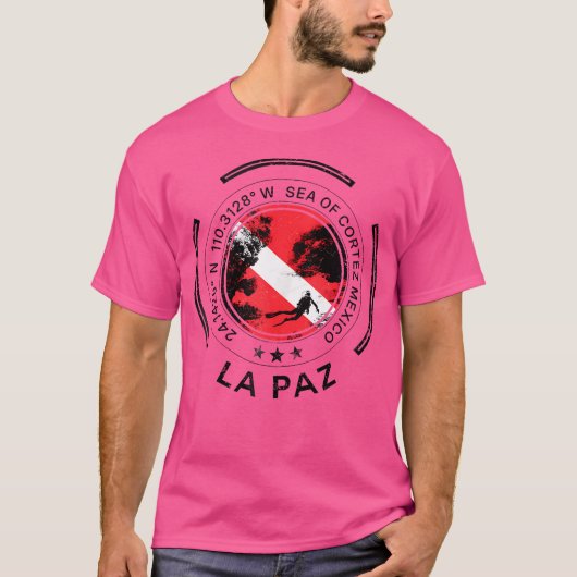 Mexico La Paz Diving T-shirt (Voorkant)