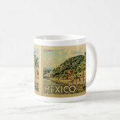 Mexico Lake Chapala Vintage Travel Koffiemok (Voorkant rechts)