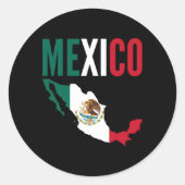 Mexico Land Mexicaans Ronde Sticker (Voorkant)