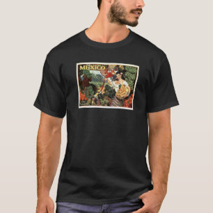 Mexico Land of Tropical Splendor 1940s reisbureau T-shirt