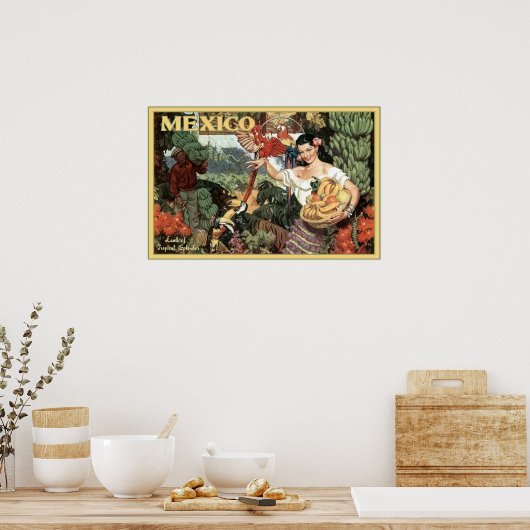  Mexico Land van Tropische Splendor Revel Poster (Keuken)