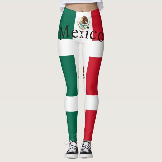 Mexico Land Vlag Thunder_Cove Leggings (Voorkant)