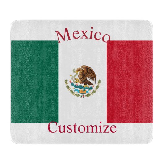 Mexico Land Vlag Thunder_Cove Snijplank (Voorkant)