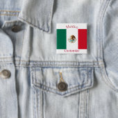 Mexico Land Vlag Thunder_Cove Vierkante Button 5,1 Cm (In situ)