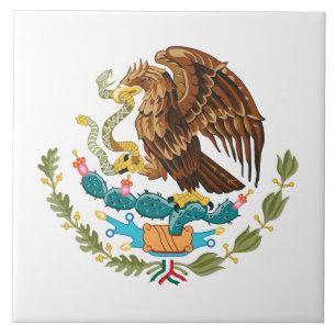 Mexico land wapen wapenschild symbool embleem vlag tegeltje
