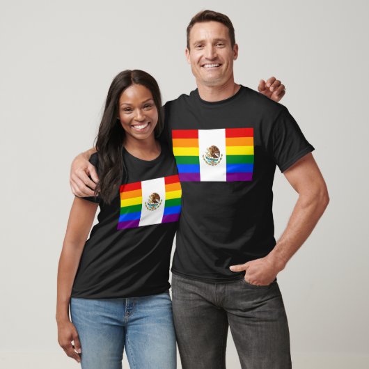 Mexico LGBT Gay Pride Rainbow-vlag T-shirt (Unisex)