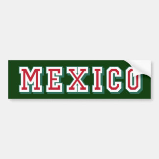 Mexico logo Bumpersticker voor Mexicanen