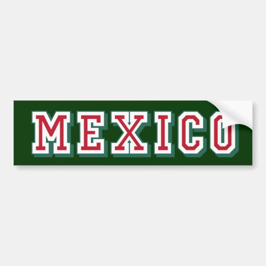 Mexico logo Bumpersticker voor Mexicanen (Voorkant)
