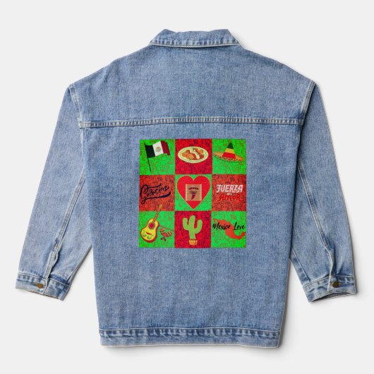 Mexico Love Denim Jas Denim Jacket (Achterkant)