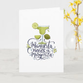 Mexico - Mama Needs Margarita - licht Kaart (Gele Bloem)