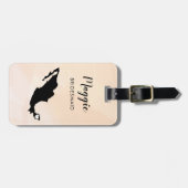 Mexico Map Bagagelabel, Wedding Party Welcome Bagagelabel (Voorkant horizontaal)