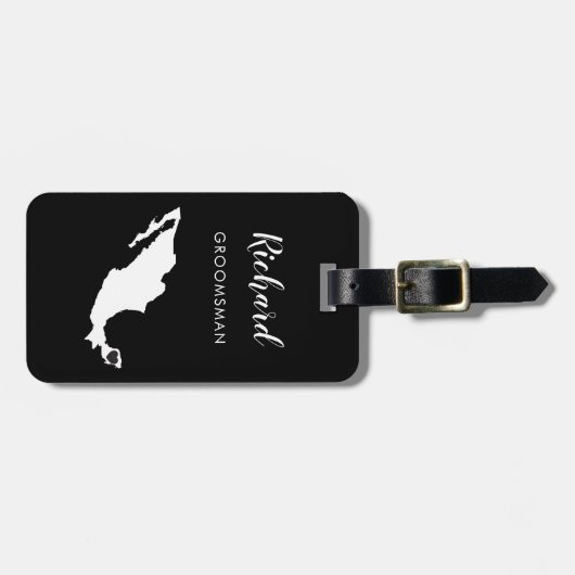 Mexico Map Bagagelabel, Wedding Party Welcome Lugg Bagagelabel (Voorkant horizontaal)