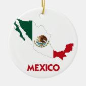 MEXICO MAP KERAMISCH ORNAMENT (Voorkant)