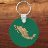 Mexico Map Sleutelhanger (Voorkant)