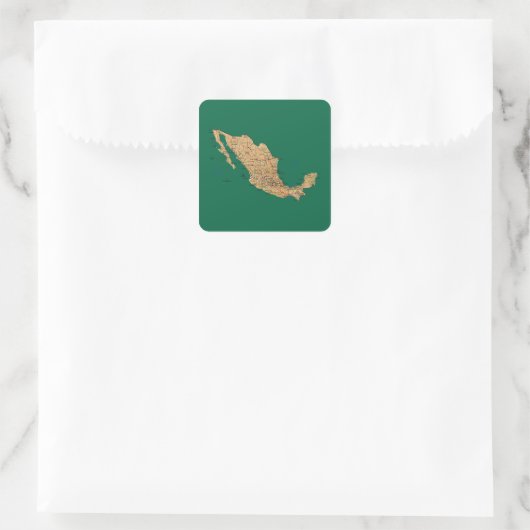 Mexico Map Sticker (Tas)