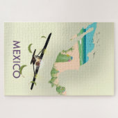 Mexico Map Travel poster Legpuzzel (Horizontaal)