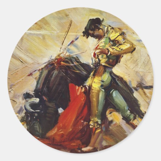 Mexico Matador Ronde Sticker (Voorkant)