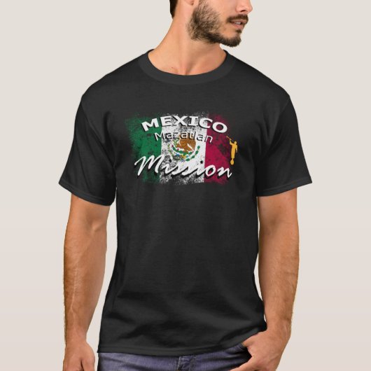 Mexico Mazatlan Mormon LDS Mission Missionary T-shirt (Voorkant)