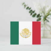Mexico met gouden en zilverwapens, Mexico Briefkaart (Staand voorkant)