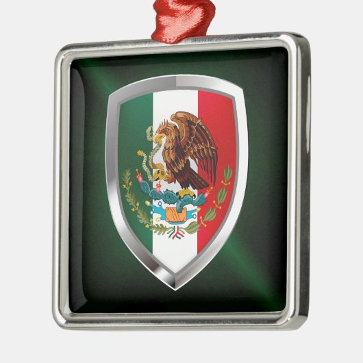 Mexico Metallic Emblem Metalen Ornament (Links)